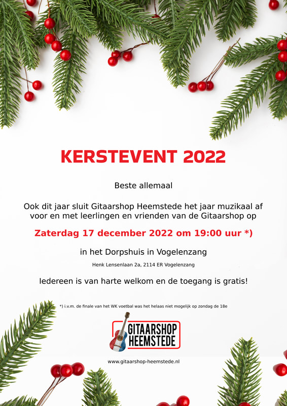 GITAARSHOP HEEMSTEDE KERST 2022